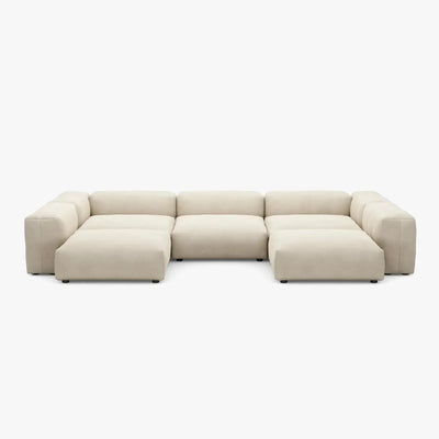 Zoco Home Vetsak Outdoor-Sofa in U-Form L | 378 x 241,5 x 60 cm