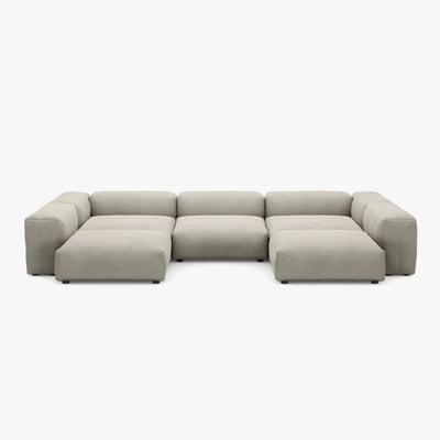 Zoco Home Vetsak Outdoor-Sofa in U-Form L | 378 x 241,5 x 60 cm