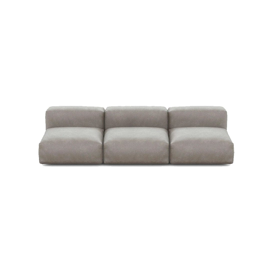 Zoco Home Outdoor/Sofa Vetsak Three Seater Outdoor Sofa | Herringbone Light Grey