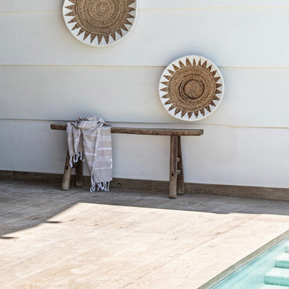 Zoco Home Vintage Elm Wood Bench