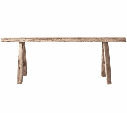 Zoco Home Vintage Elm Wood Bench