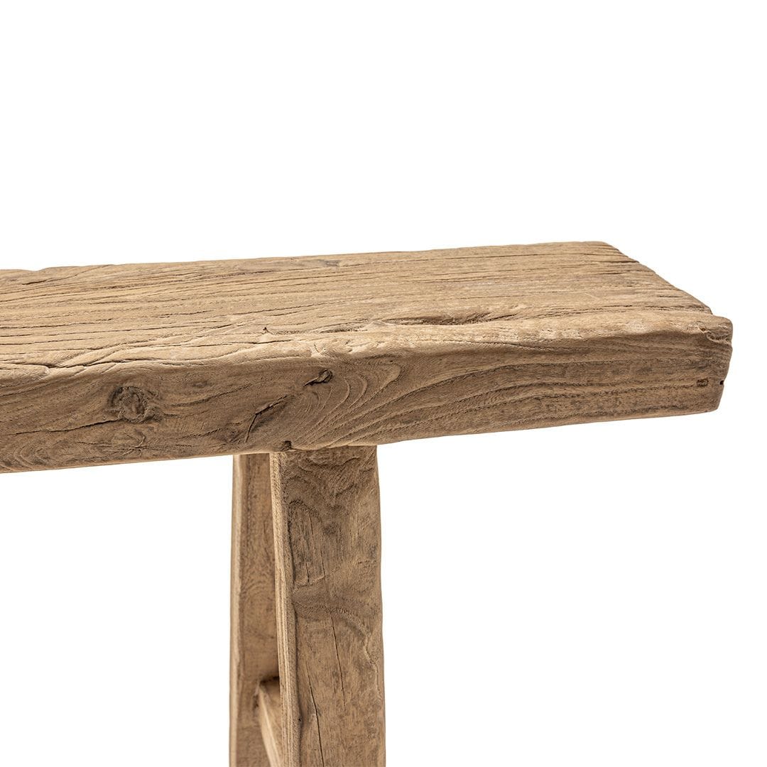 Zoco Home Furniture/Chair/Bench Vintage Elm Wood Bench