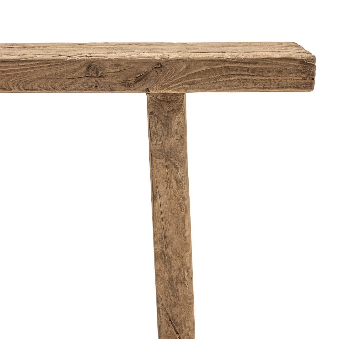 Zoco Home Furniture/Chair/Bench Vintage Elm Wood Bench