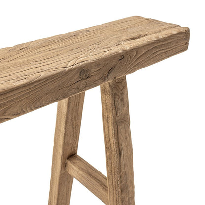 Zoco Home Furniture/Chair/Bench Vintage Elm Wood Bench