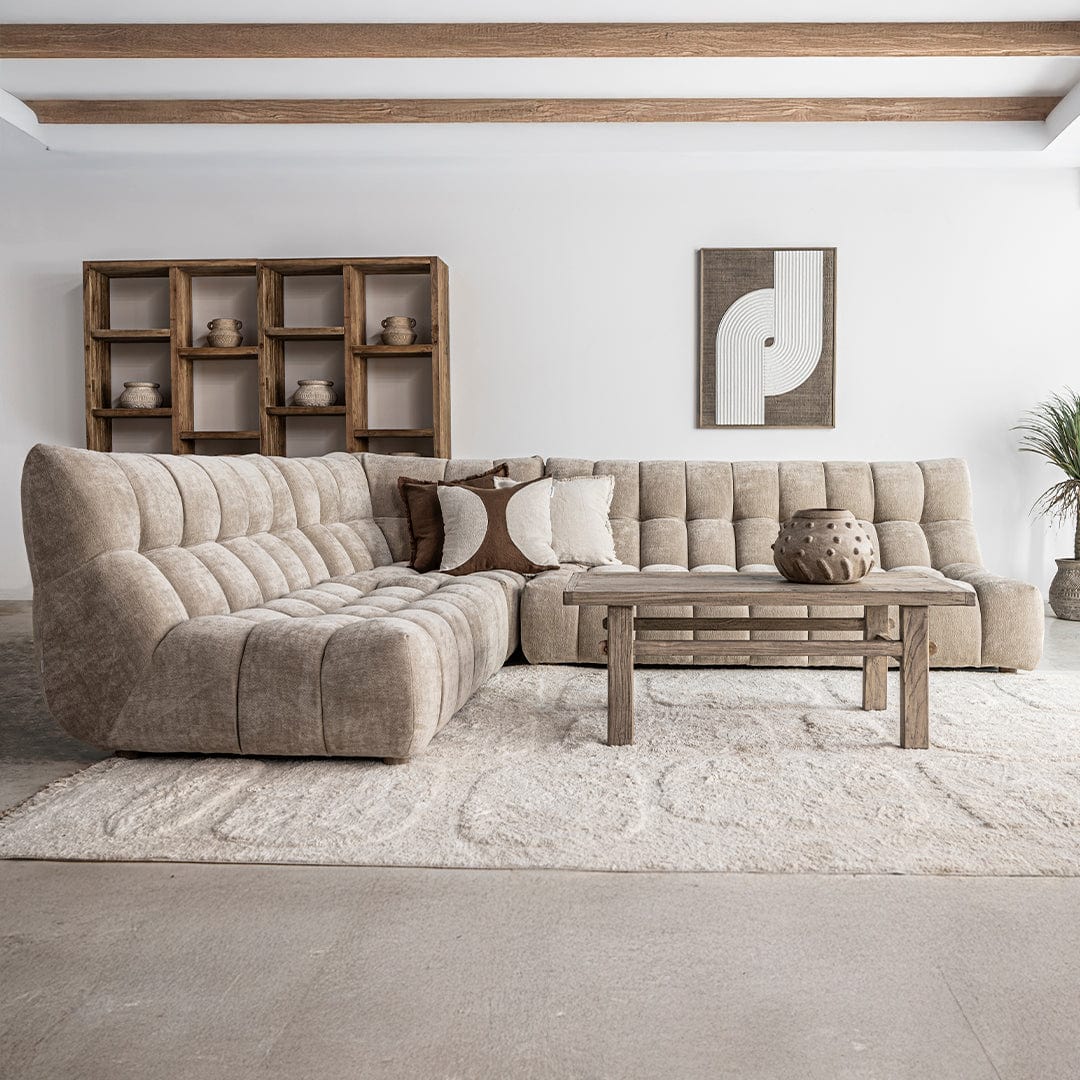 Zoco Home Furniture/Table/Coffee Vintage Elm Wood Coffee Table