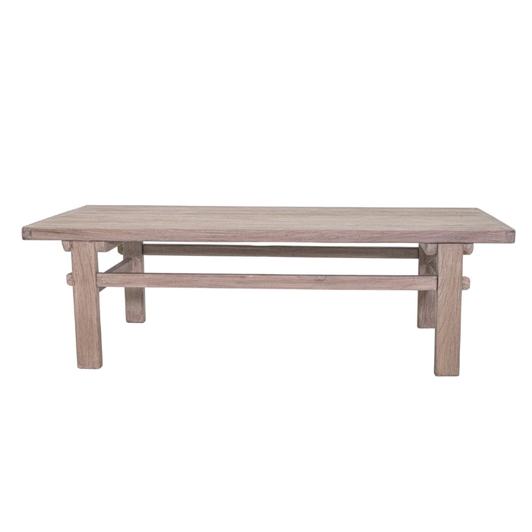 Zoco Home Furniture/Table/Coffee Vintage Elm Wood Coffee Table
