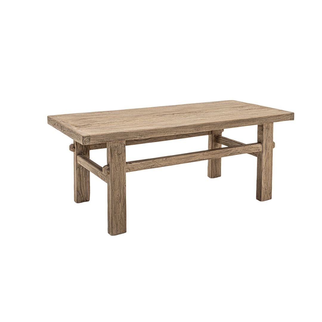 Zoco Home Furniture/Table/Coffee Vintage Elm Wood Coffee Table