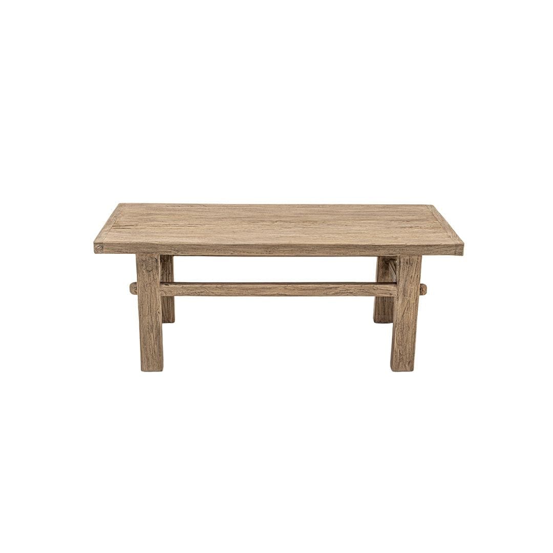 Zoco Home Furniture/Table/Coffee Vintage Elm Wood Coffee Table