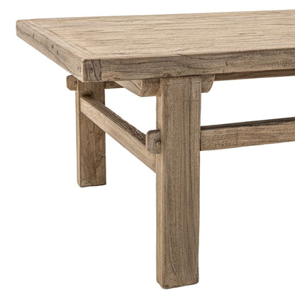 Zoco Home Furniture/Table/Coffee Vintage Elm Wood Coffee Table