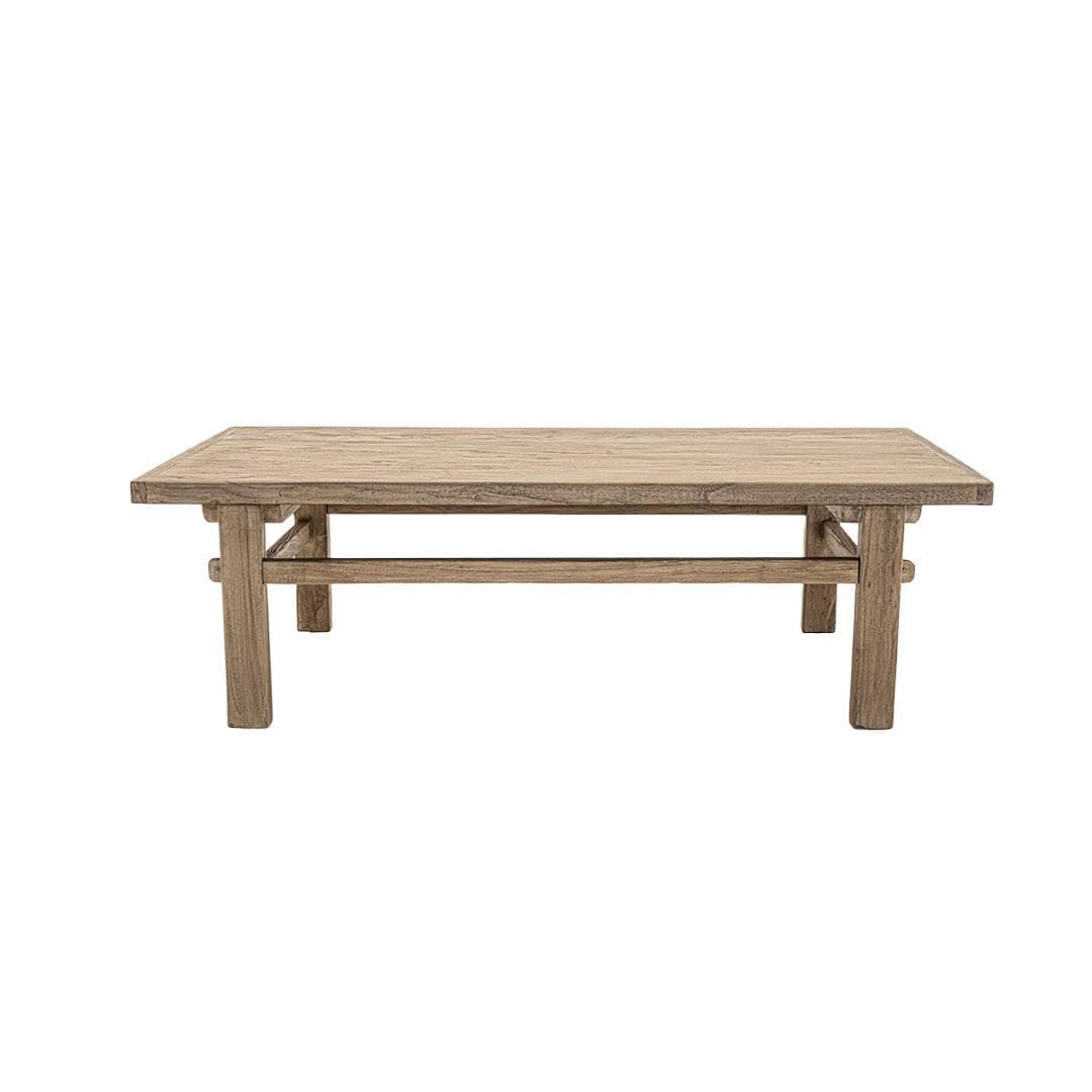 Zoco Home Furniture/Table/Coffee Vintage Elm Wood Coffee Table