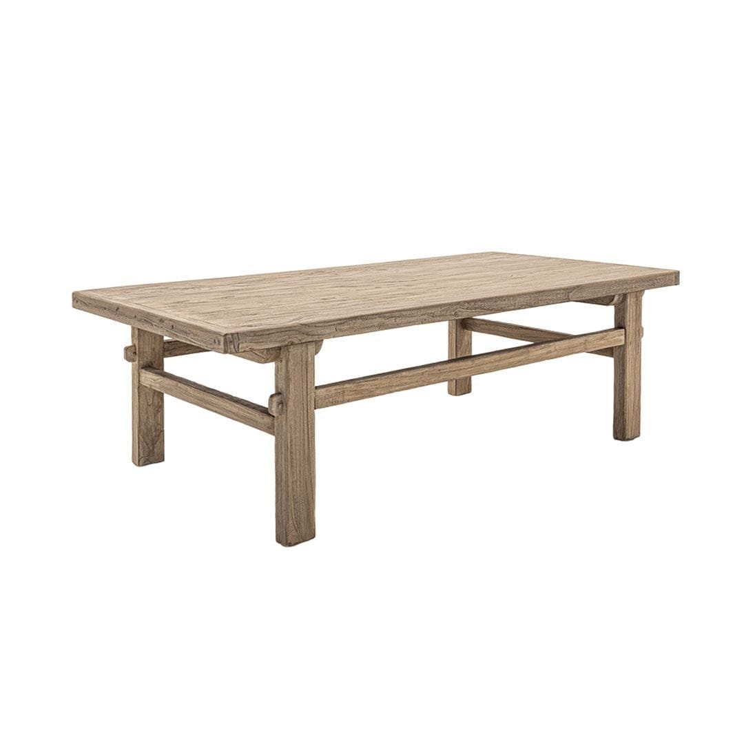 Zoco Home Furniture/Table/Coffee Vintage Elm Wood Coffee Table