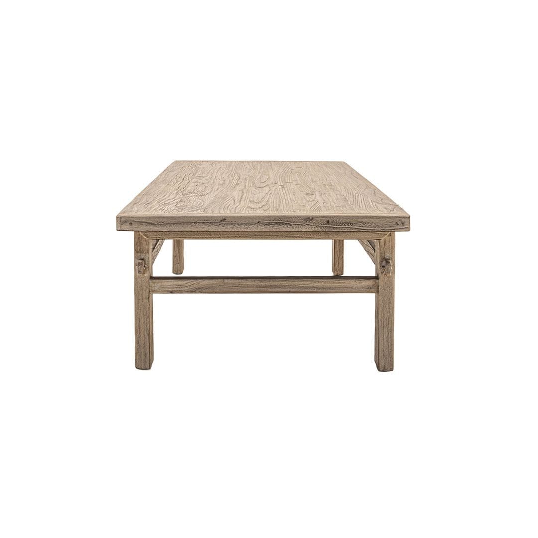Zoco Home Furniture/Table/Coffee Vintage Elm Wood Coffee Table