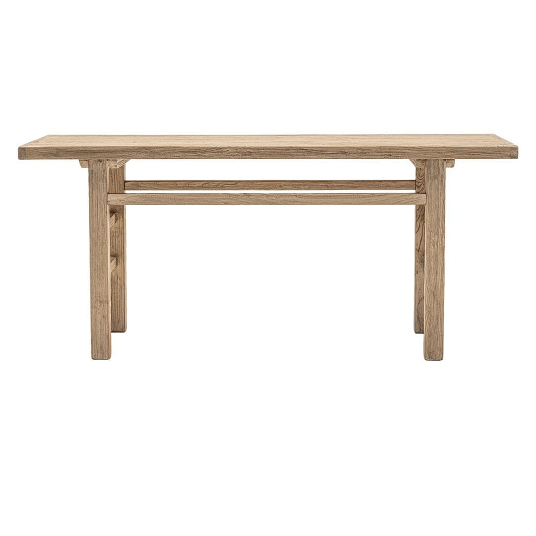 Zoco Home Furniture/Table/Console Vintage Elm Wood Console Table
