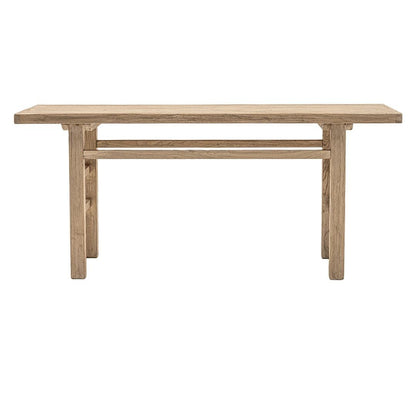 Zoco Home Furniture/Table/Console Vintage Elm Wood Console Table