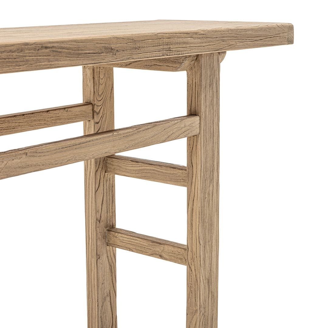 Zoco Home Furniture/Table/Console Vintage Elm Wood Console Table