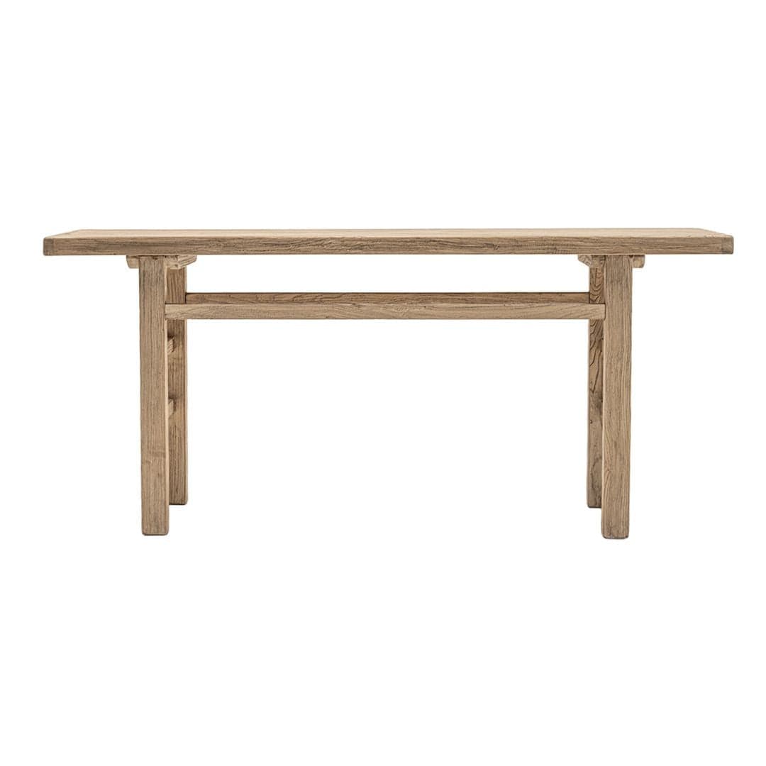 Zoco Home Furniture/Table/Console Vintage Elm Wood Console Table