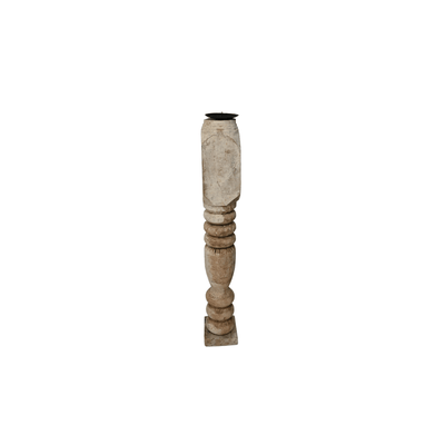 Zoco Home Decor/Accessories Vintage wooden candle holder | 50cm
