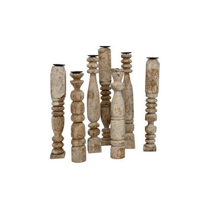 Zoco Home Decor/Accessories Vintage wooden candle holder | 55-60cm