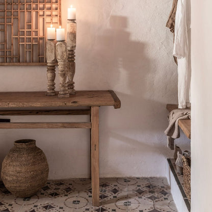 Zoco Home Decor/Accessories Vintage wooden candle holder | 55-60cm