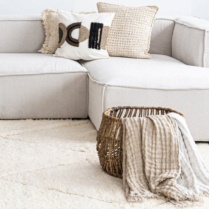 Zoco Home Decor/Accessories Water Hyacinth Round Basket | M