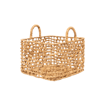 Zoco Home Decor/Accessories Water Hyacinth Square Basket | L