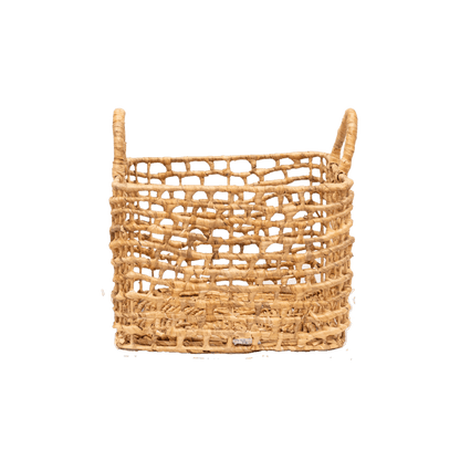 Zoco Home Decor/Accessories Water Hyacinth Square Basket | L