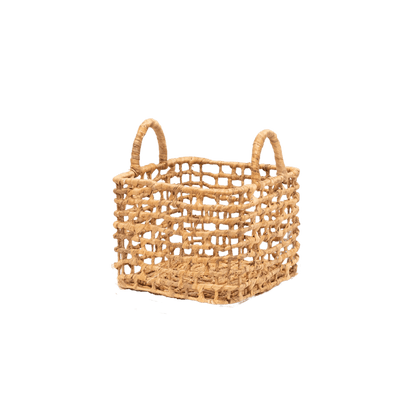 Zoco Home Decor/Accessories Water Hyacinth Square Basket | S