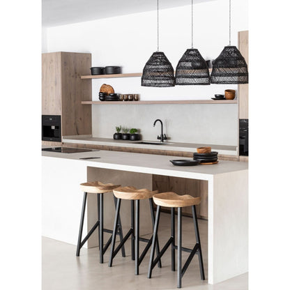 Zoco Home Lighting Wicker Pendant | Black 36cm