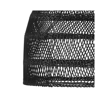 Lámpara colgante de mimbre Zoco Home | Negra, 36 cm