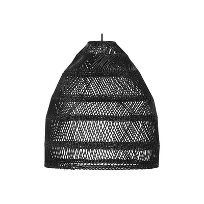 Lámpara colgante de mimbre Zoco Home | Negra, 36 cm
