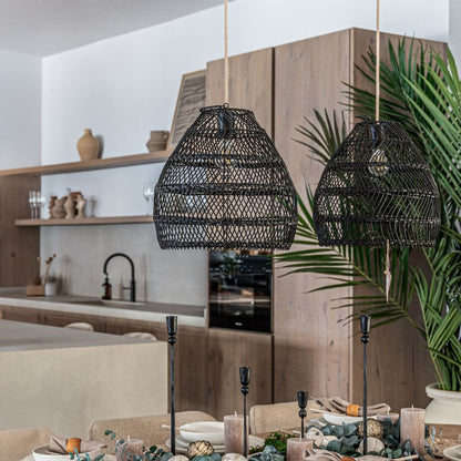 Zoco Home Decor/Lighting/Ceiling Lighting Wickie Lampshade Black | 36cm