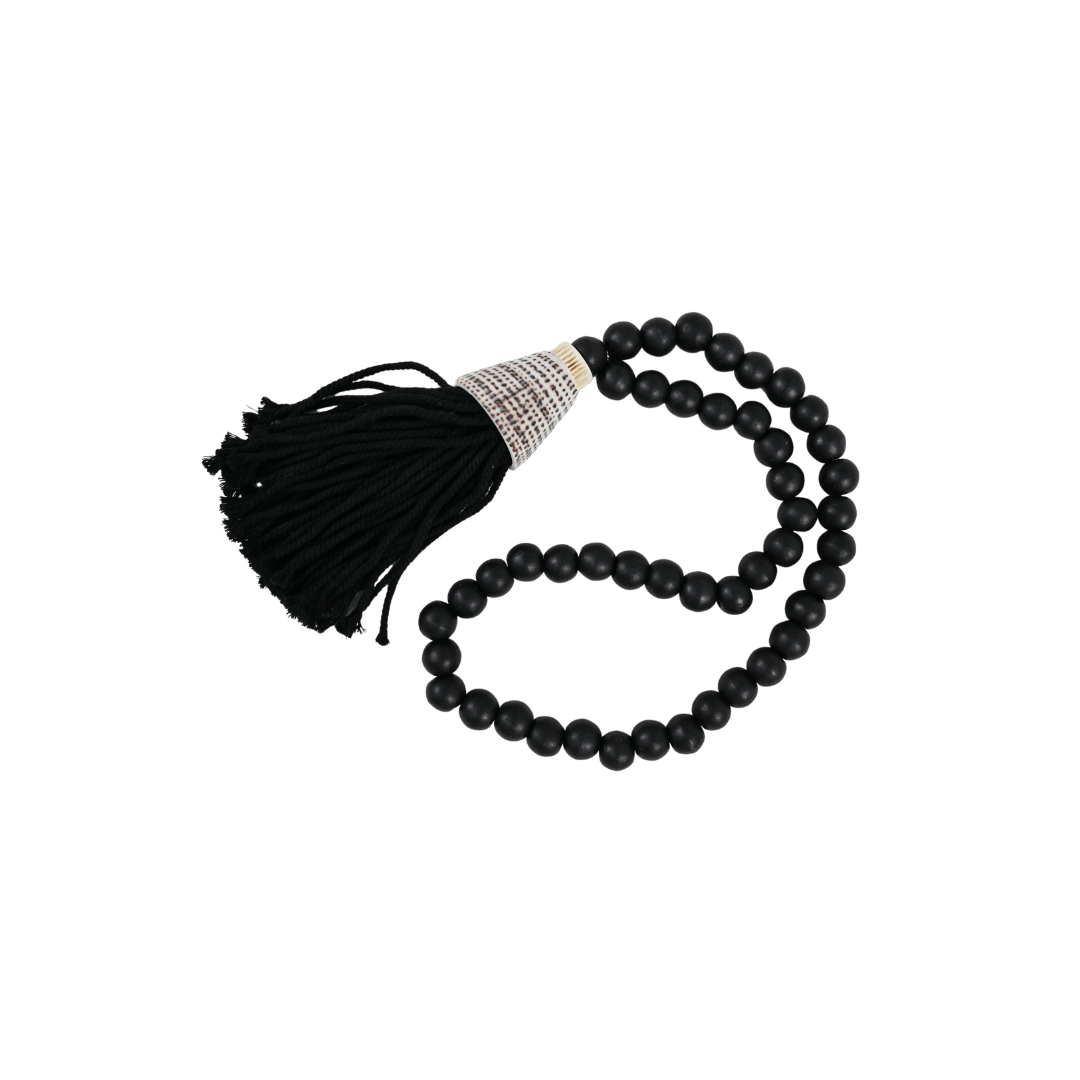 Zoco Home Wooden Bead Necklace | Black 58cm