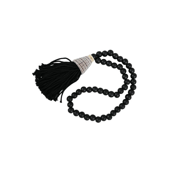 Zoco Home Wooden Bead Necklace | Black 58cm