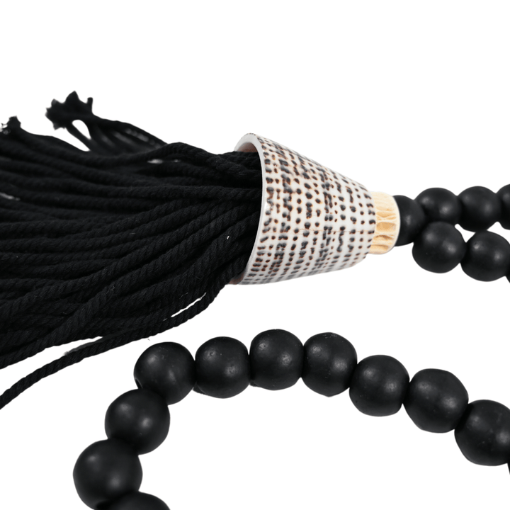 Zoco Home Wooden Bead Necklace | Black 58cm