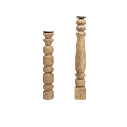 Zoco Home Decor/Accessories/Candles Wooden candle holder | 55-60cm