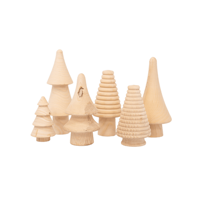 Zoco Home Wooden Christmas Tree Set