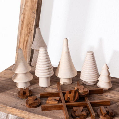 Zoco Home Wooden Christmas Tree Set