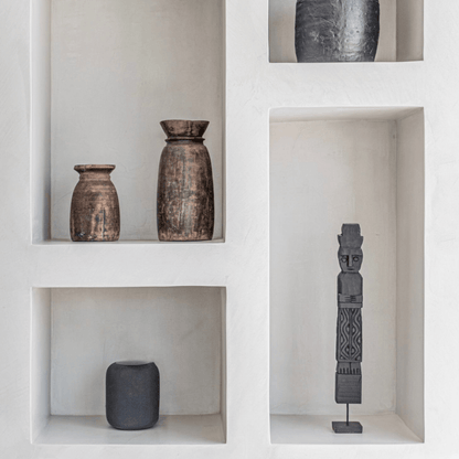 Zoco Home Decor/Accessories Wooden Sumba Statue | Black 40-50 cm
