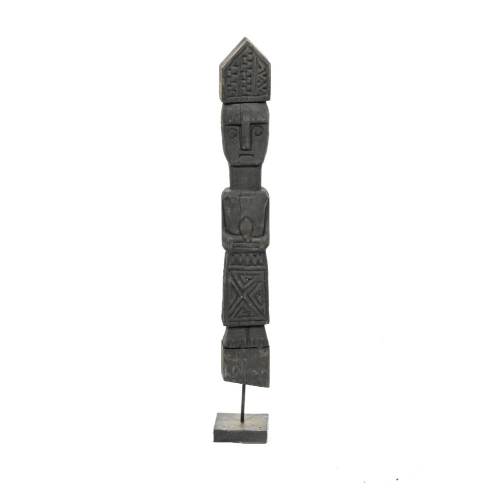 Zoco Home Decor/Accessories Wooden Sumba Statue | Black 40-50 cm
