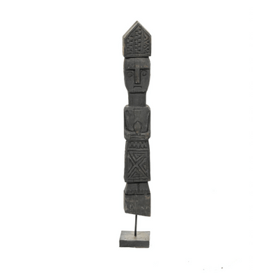 Zoco Home Decor/Accessories Wooden Sumba Statue | Black 40-50 cm