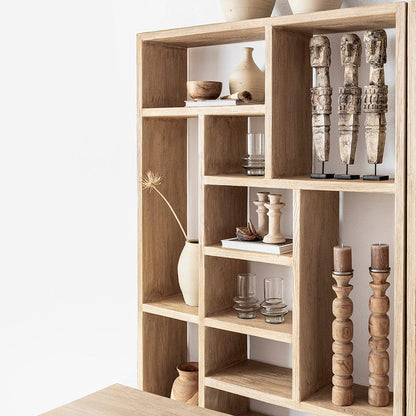 Zoco Home – Holzstatue aus Sumba | Naturfarben, 60 cm