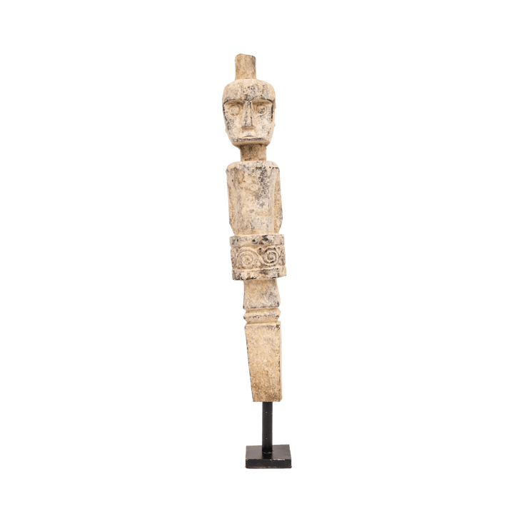 Zoco Home Wooden Sumba Statue | Natural 70cm