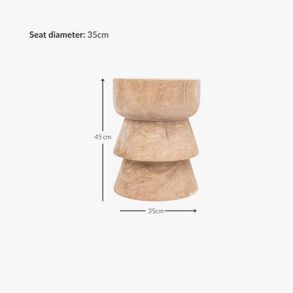 Zoco Home Outdoor/Chair/Stool Zigzag Stool | Natural 35x45cm