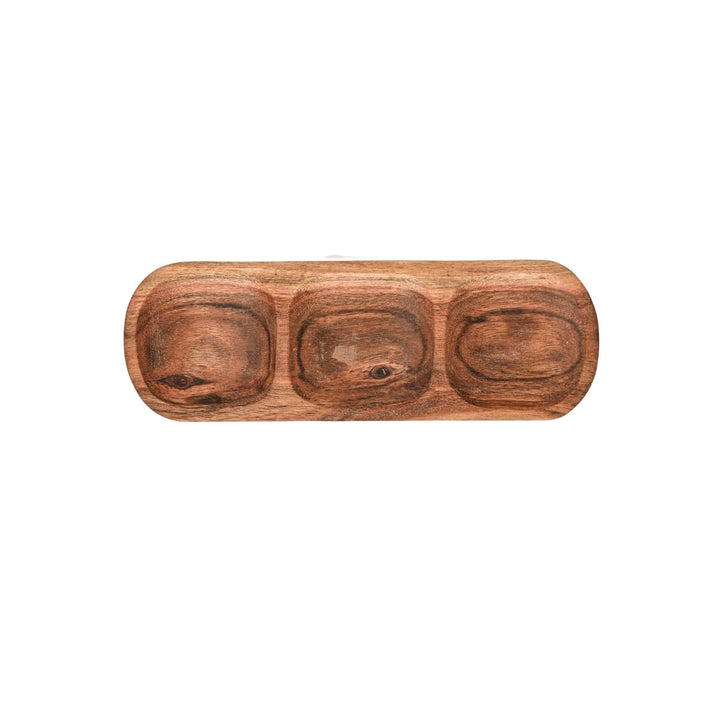 Zoco Home Kitchenware Acacia Tray | 3 Rooms | 30x10cm