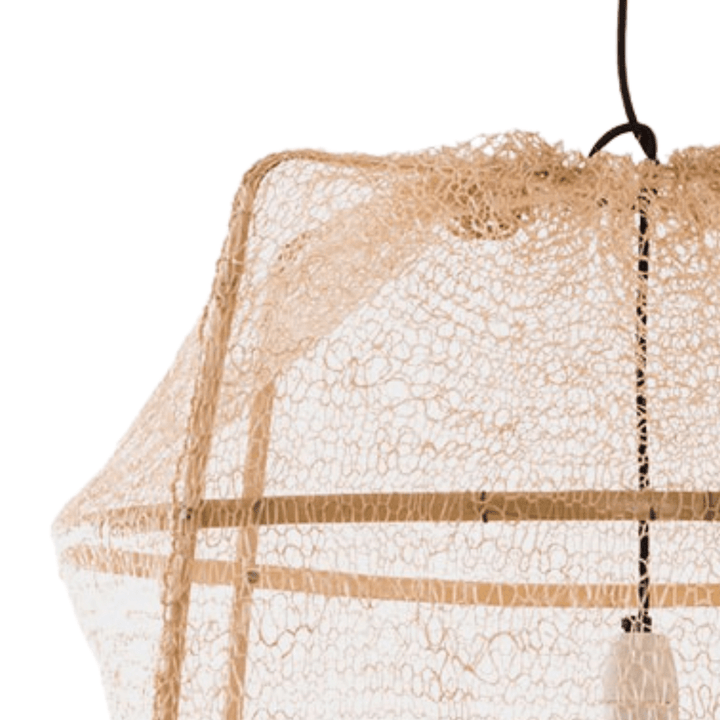 Zoco Home Ay Illuminate Z2 | Blonde Sisal Net Tea Pendant