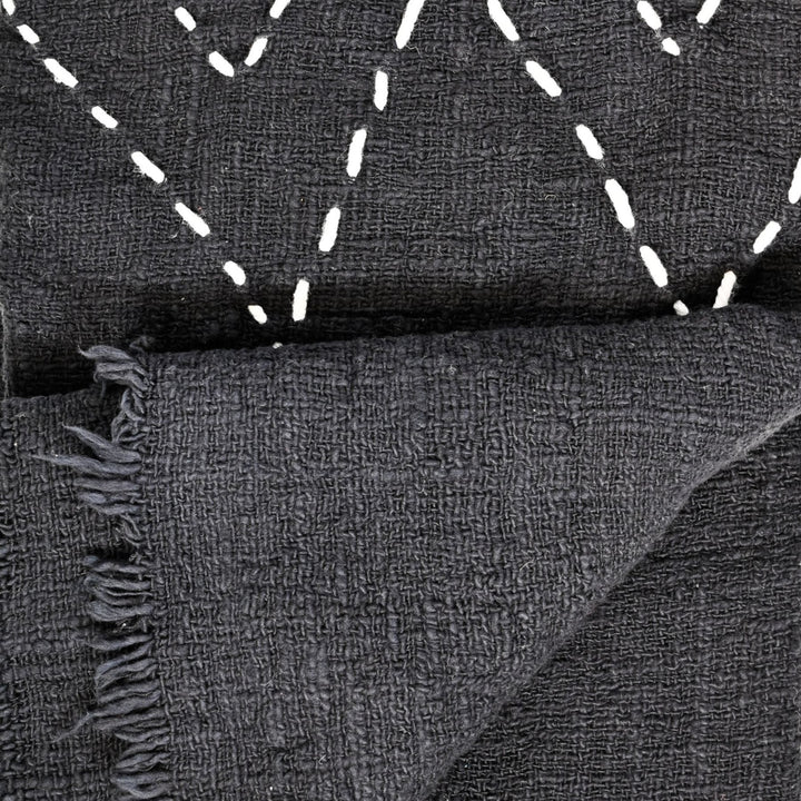 Zoco Home Textiles Bali Throw | Black | 220x130cm