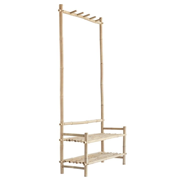 Zoco Home Furniture Bamboo Wardrobe | 100x37x180cm.