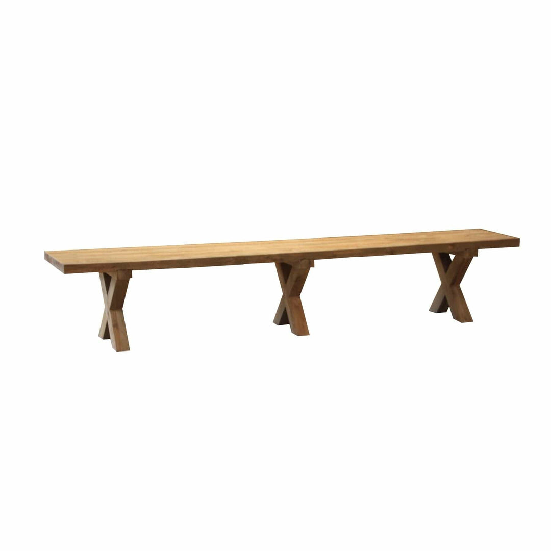 Zoco Home Furnitures Borneo Outdoor Bench | Natural Legs