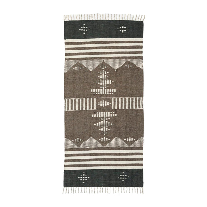 Zoco Home Home decor Coto Rug | Brown/Green/White | 200x90cm