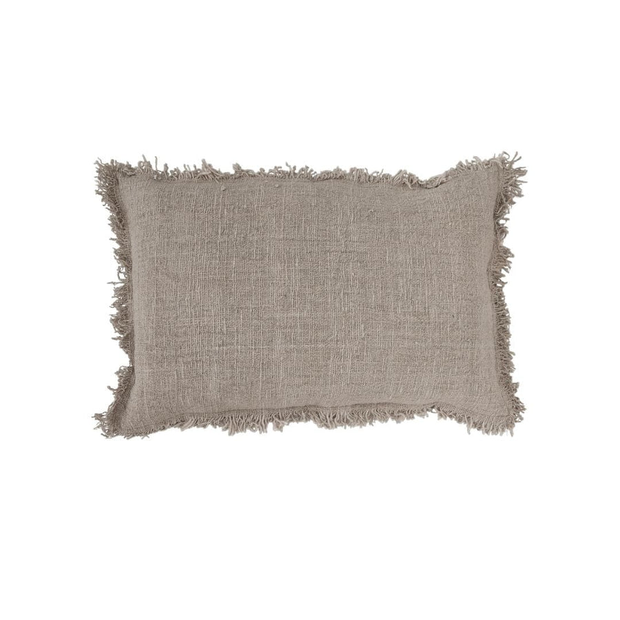 Zoco Home Cotton Cushion cover Fringed Edge | Natural60x40cm